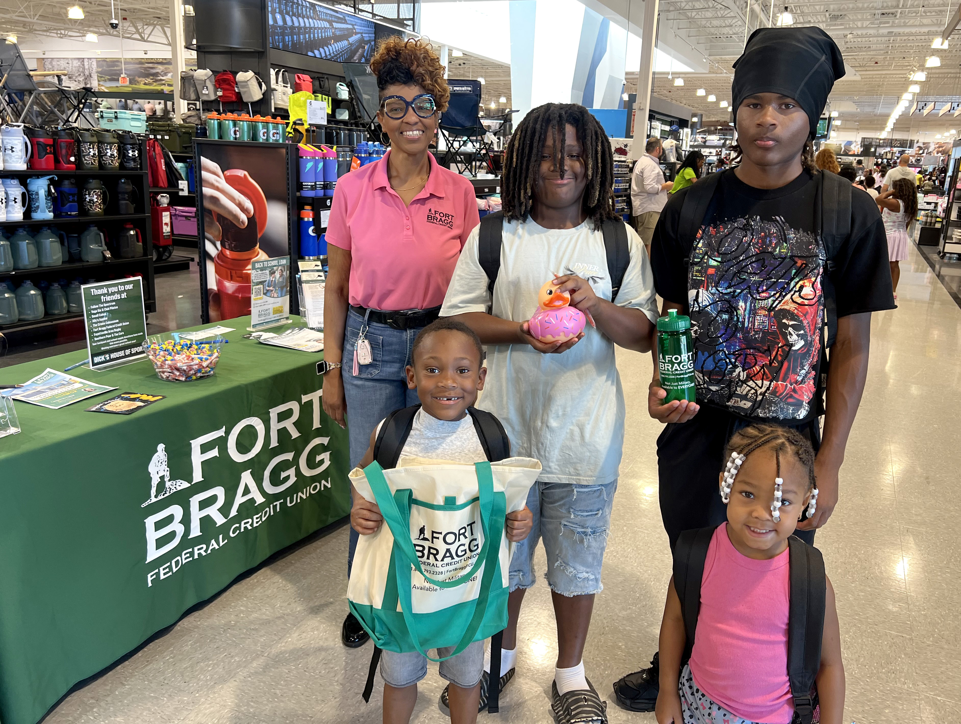 Family at Dicks Sporting Goods Event