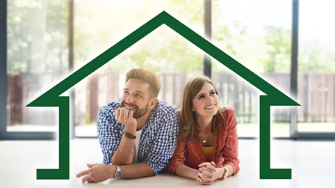 couple under green house